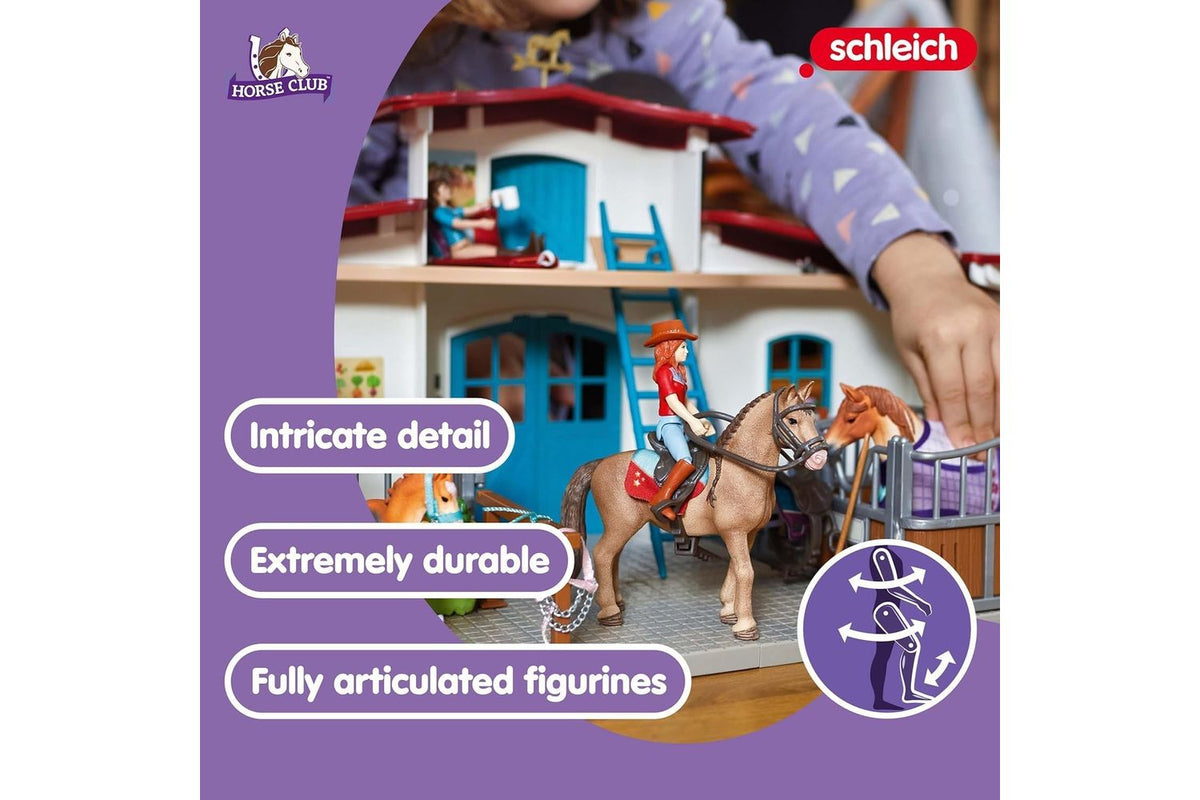 Schleich Horse Club Lakeside Riding Center | Toy Playset | Plastic-4