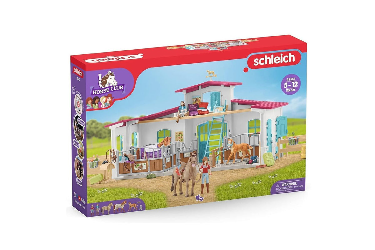 Schleich Horse Club Lakeside Riding Center | Toy Playset | Plastic-5