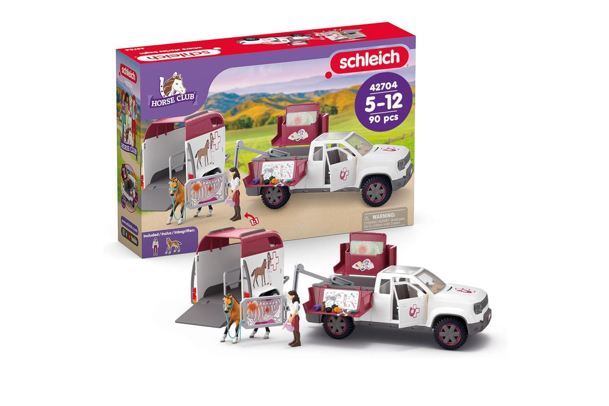 Schleich Horse Club Mobile Vet With Trailer | Toy Playset