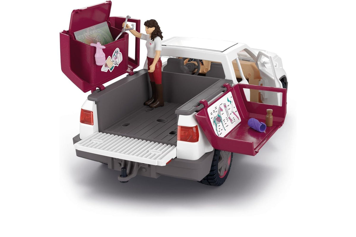 Schleich Horse Club Mobile Vet With Trailer | Toy Playset-4