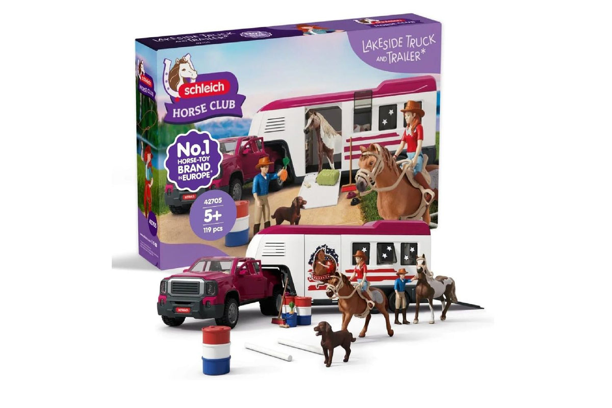 Schleich Horse Club Lakeside Truck With Horse Trailer | Toy Playset