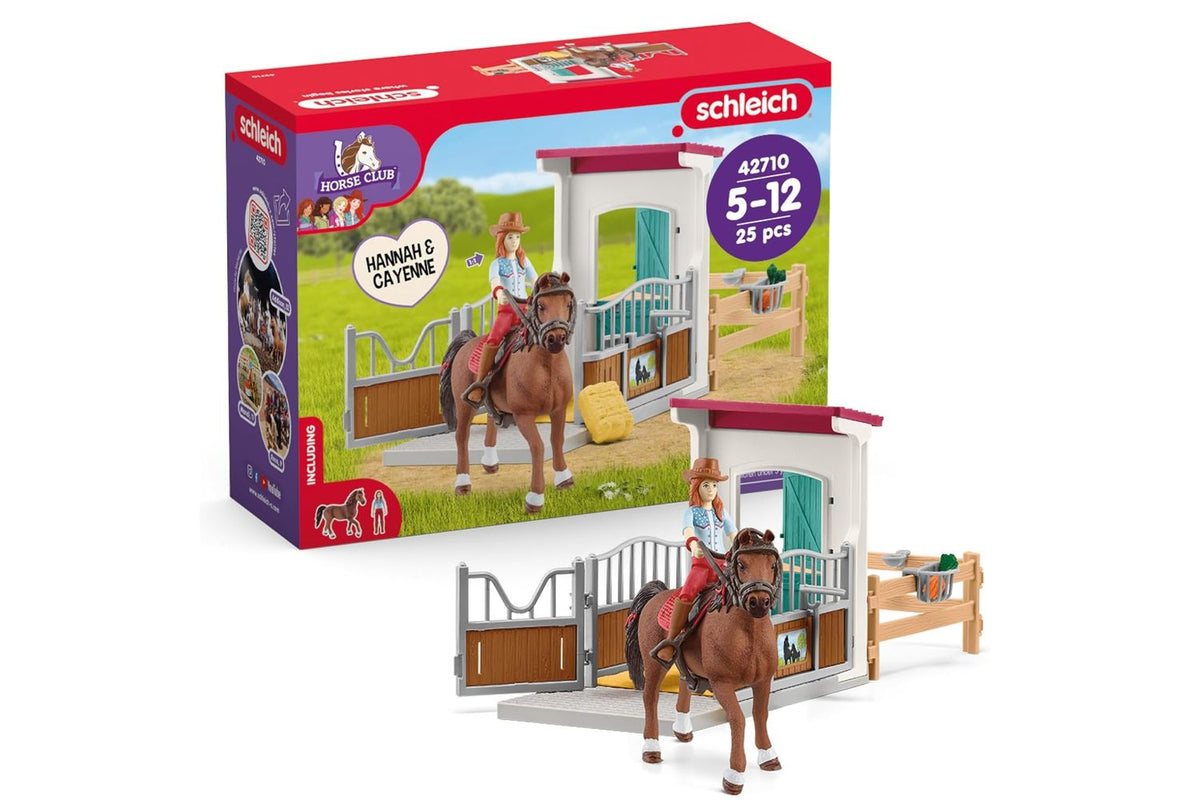 Schleich Horse Club Horsebox With Hannah And Cayenne | Playset | Plastic