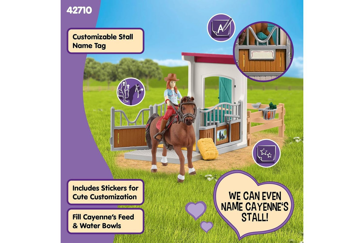 Schleich Horse Club Horsebox With Hannah And Cayenne | Playset | Plastic-4