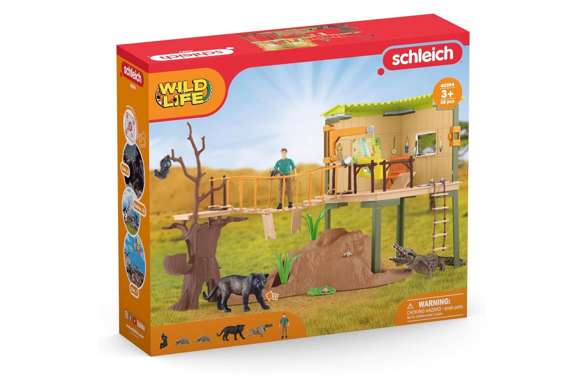 Schleich Wildlife Ranger Adventure Station | Toy Playset-5