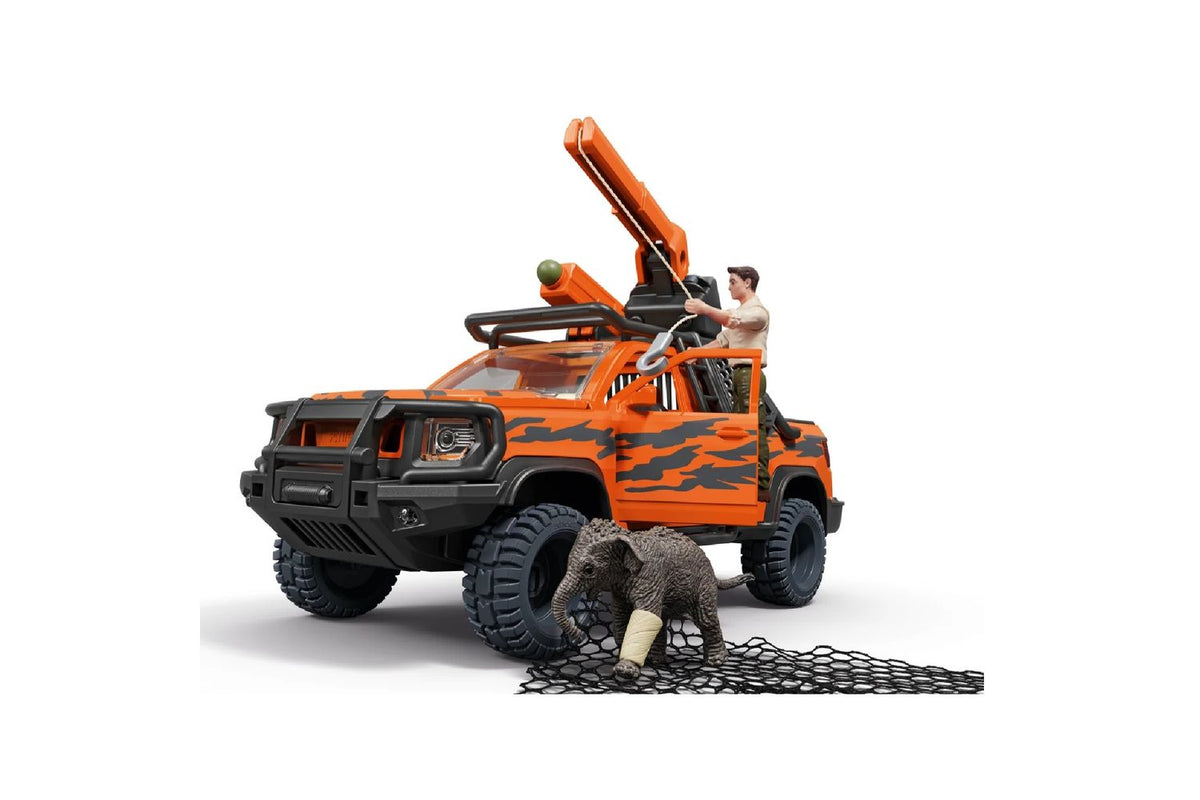 Schleich Wildlife Off Road Adventure In The Jungle | Toy Playset-4