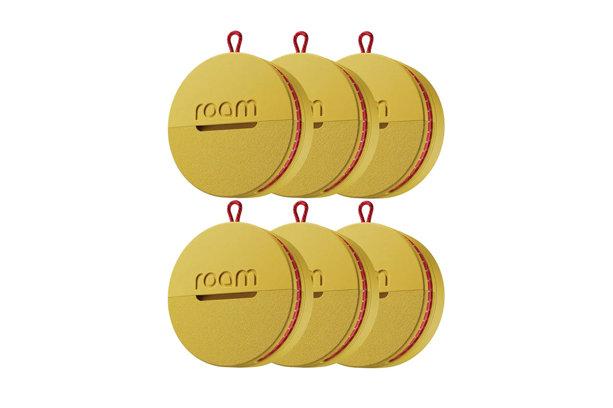 Roam Tracker | Smart Tag | Yellow | Pack Of 6