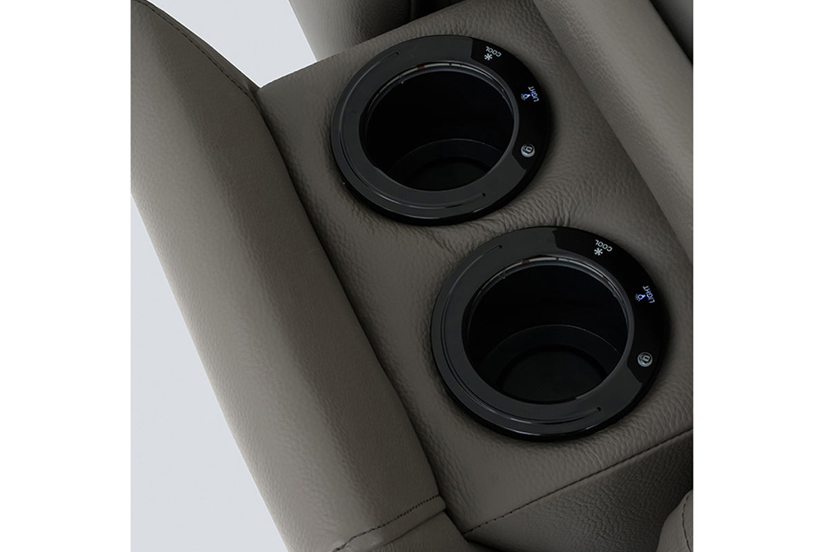 Noah 2 Seater Sofa | Power Recliner | Leather | Grey