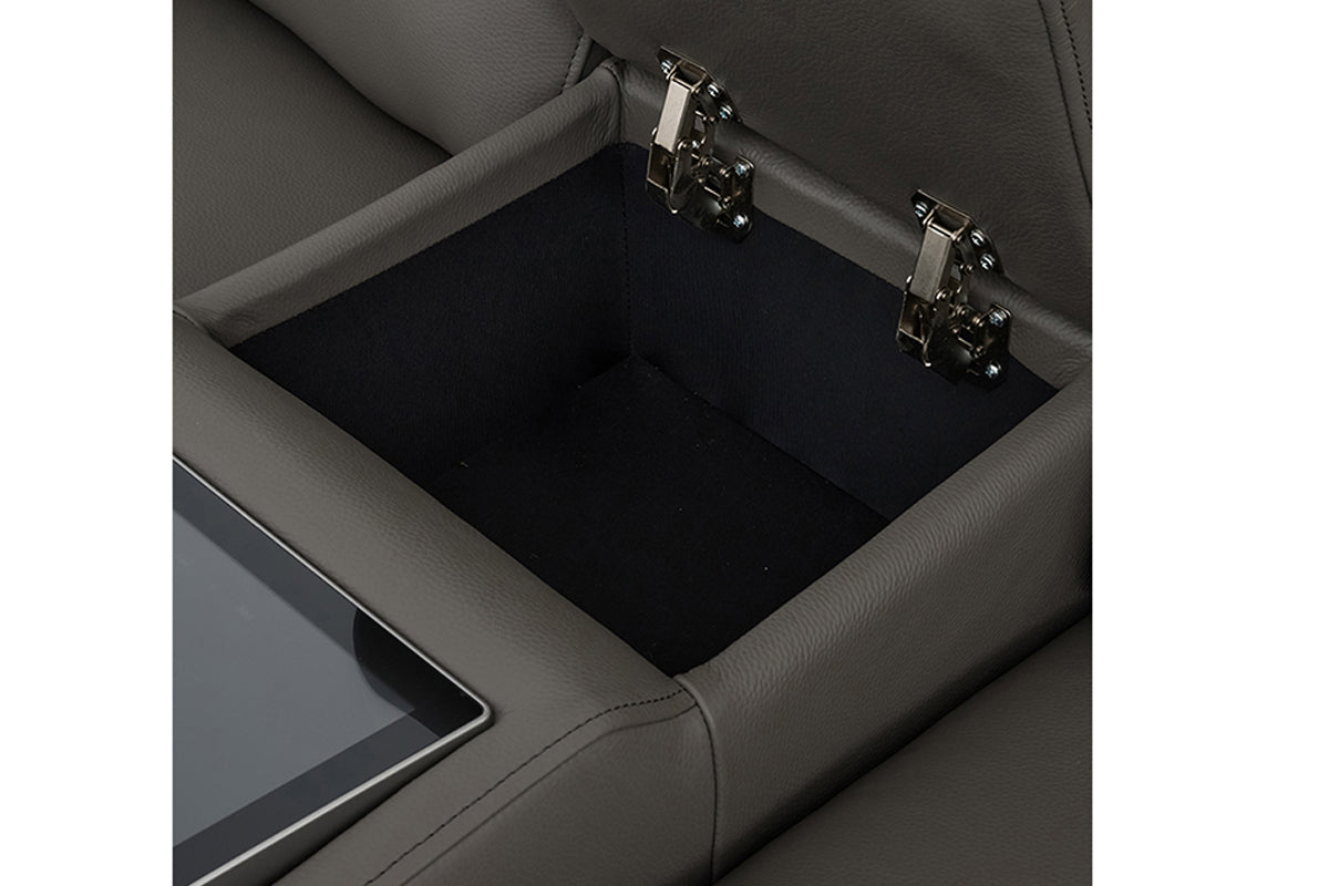 Noah 2 Seater Sofa | Power Recliner | Leather | Grey