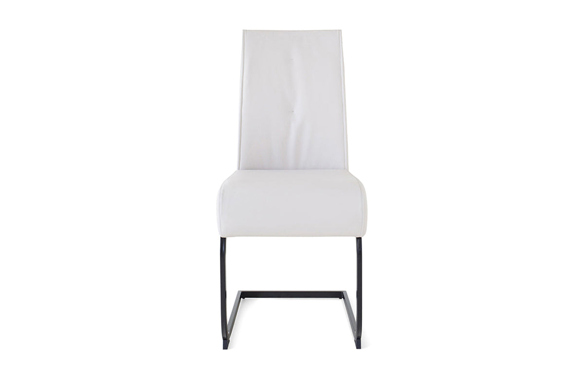 Naples Dining Chair | Leather | White
