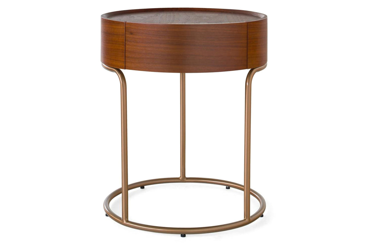 Rose Round Bedside Table | 1 Drawer