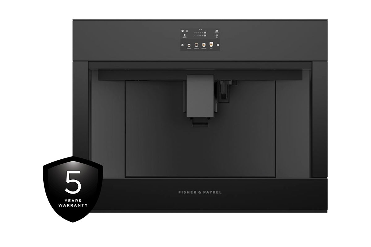 Fisher & Paykel Series 9 Minimal Built-in Bean to Cup Coffee Machine | EB60MSB1 | Black Glass