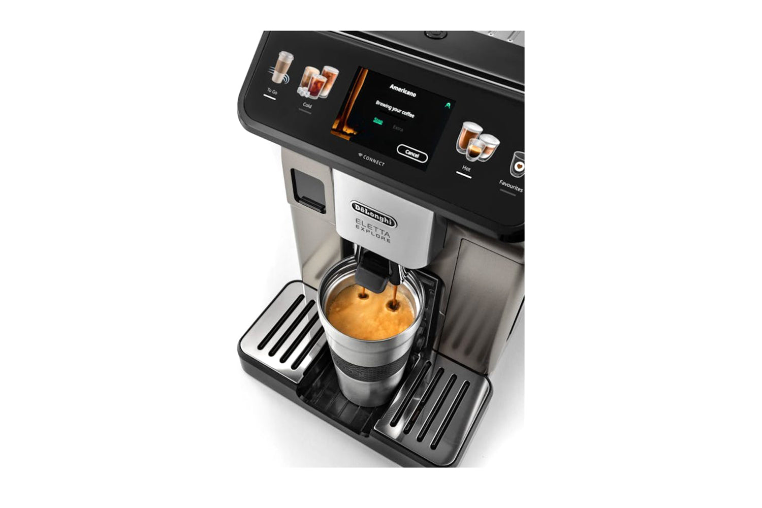 DeLonghi Eletta Explore Fully Automatic Coffee Machine | ECAM450.86.T