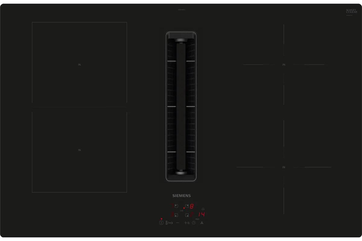 Siemens iQ300 80cm Built-in Induction Hob with Integrated Ventilation | ED811BS16E