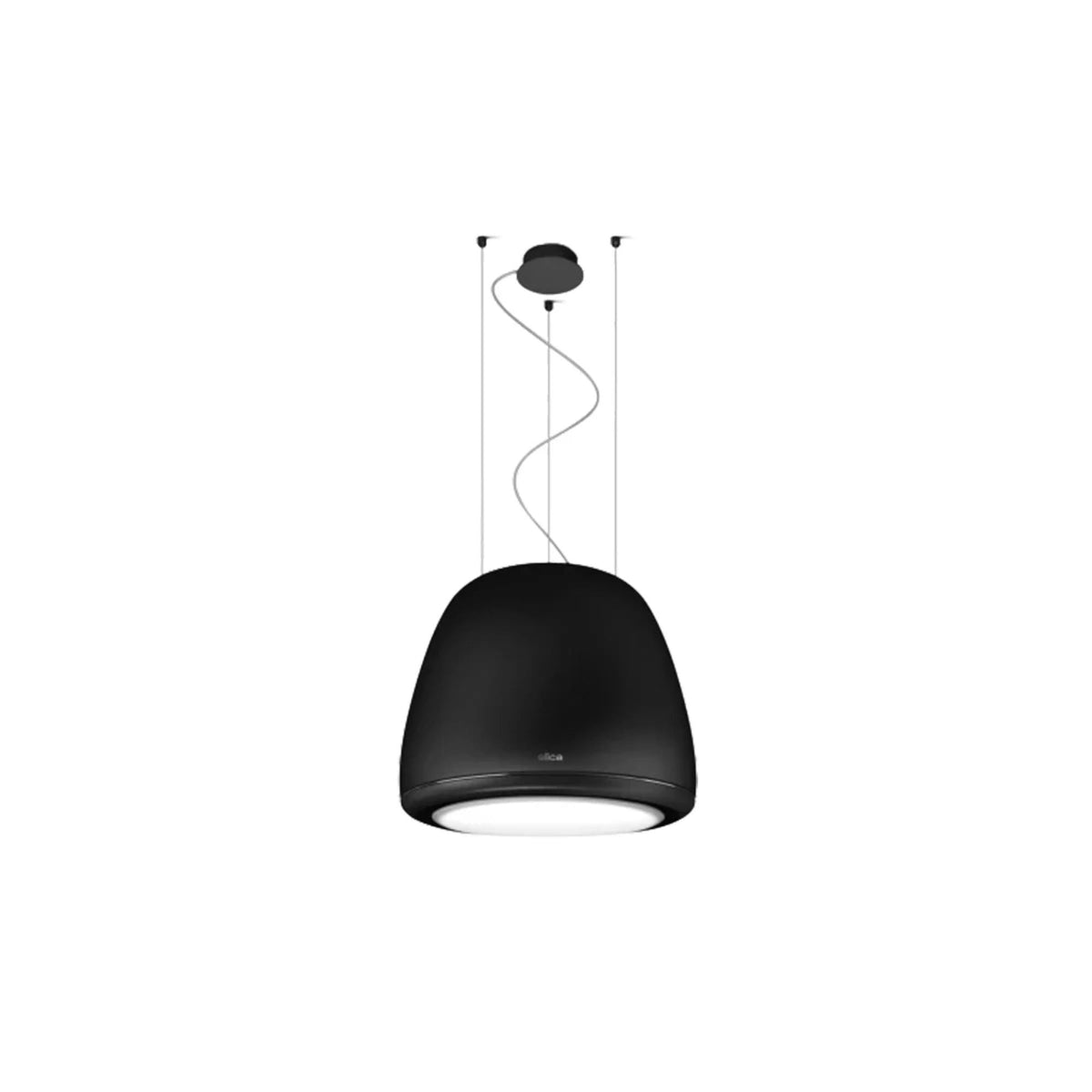 Elica 50cm Diva Edith Cooker Hood | EDITHROCKF50 | Black Matte