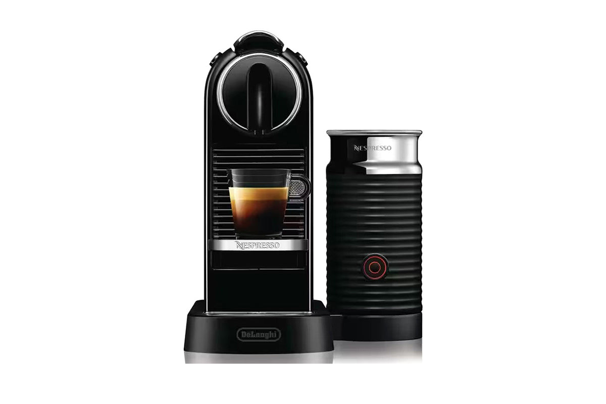 DeLonghi Nespresso Citiz Espresso Coffee Machine & Aeroccino Milk Frother| EN267.BAE | Black