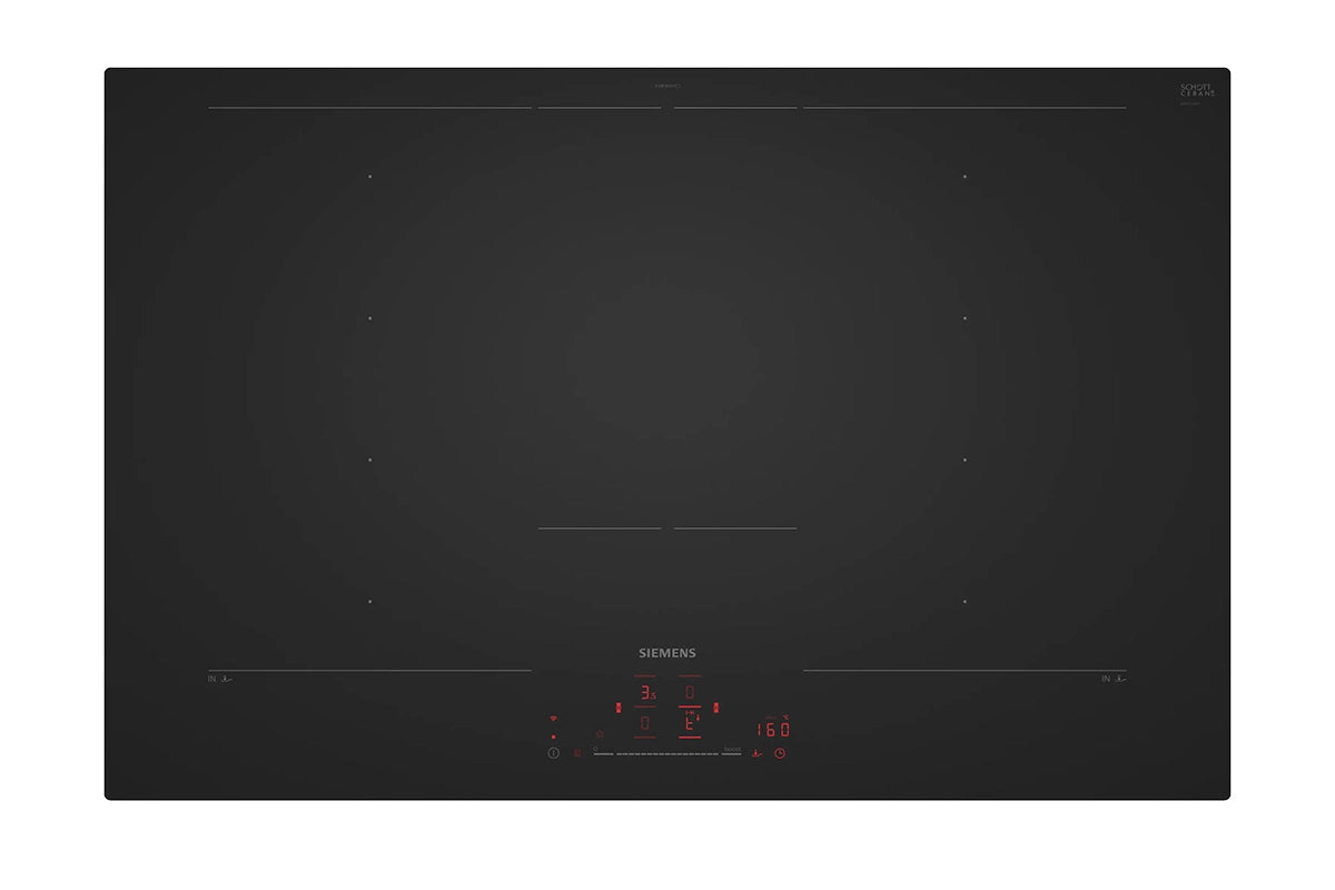 Siemens iQ700 80cm 4 Zones Electric Induction Hob | EX81AHYC1E | Matte Black
