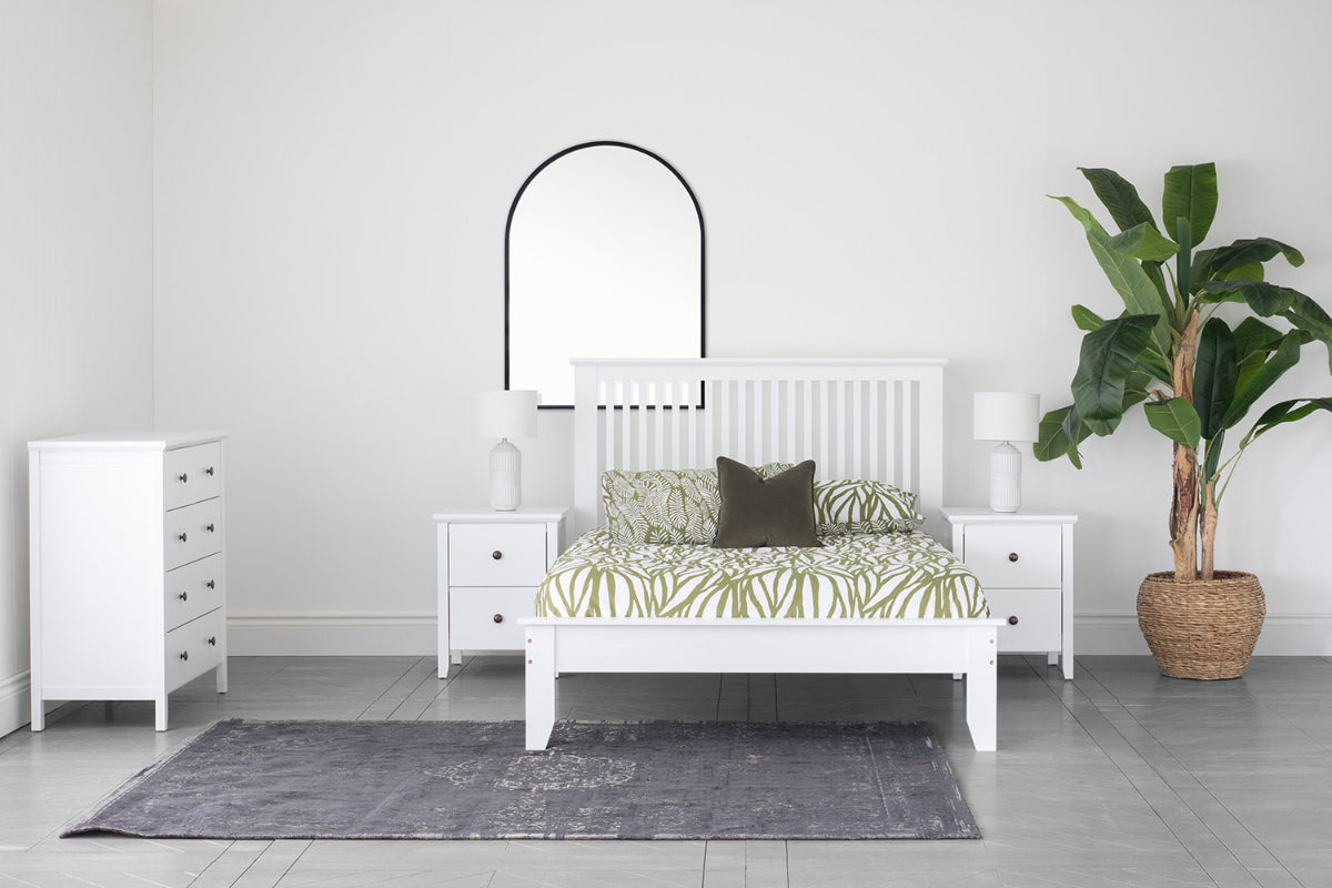 Ezra Bed Frame | Small Double | 4ft | White