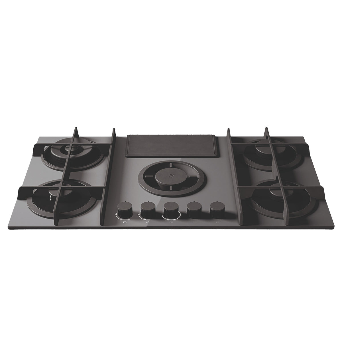 Elica NikolaTesla Flame 88cm 4 Burners Gas Hob | NTFLAMEEVOBACKG | Grey