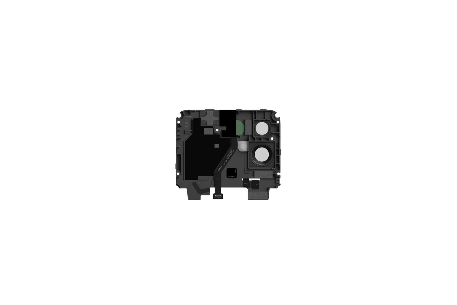 Fairphone Gen 6 Upper Back Cover Horizon Black | Mobile Phone Replacement Part | Recycled Plastic