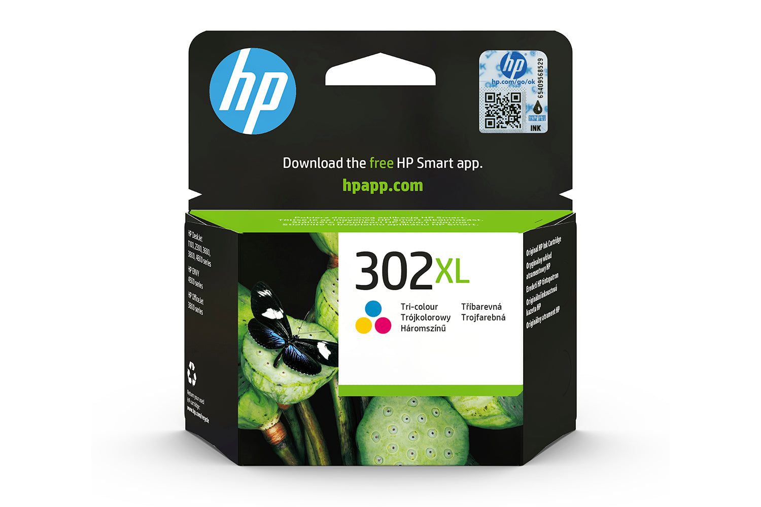 HP 302XL High Yield Original Ink Cartridge | Tri-Colour