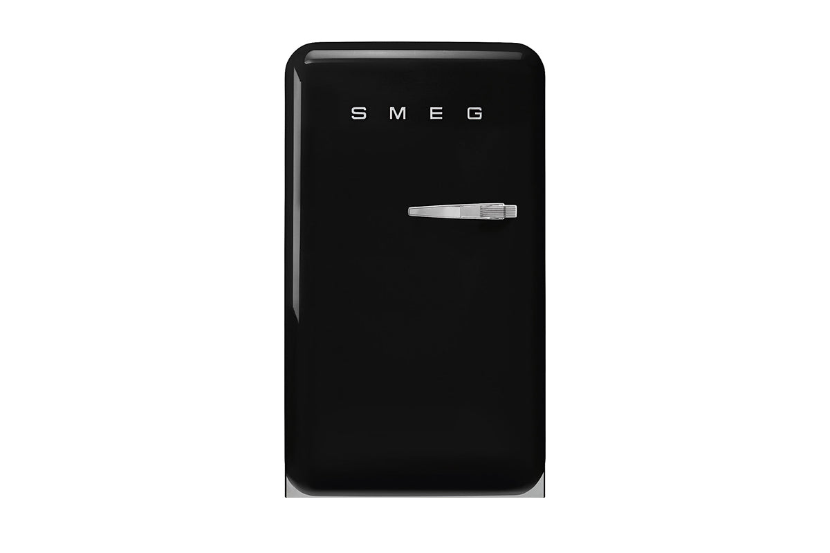 Smeg 50's Style Freestanding Mini Fridge | Left Hinge | FAB10LBL6 | Black