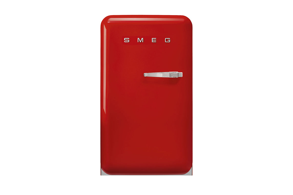 Smeg 50's Style Freestanding Mini Fridge | Left Hinge | FAB10LRD6 | Red