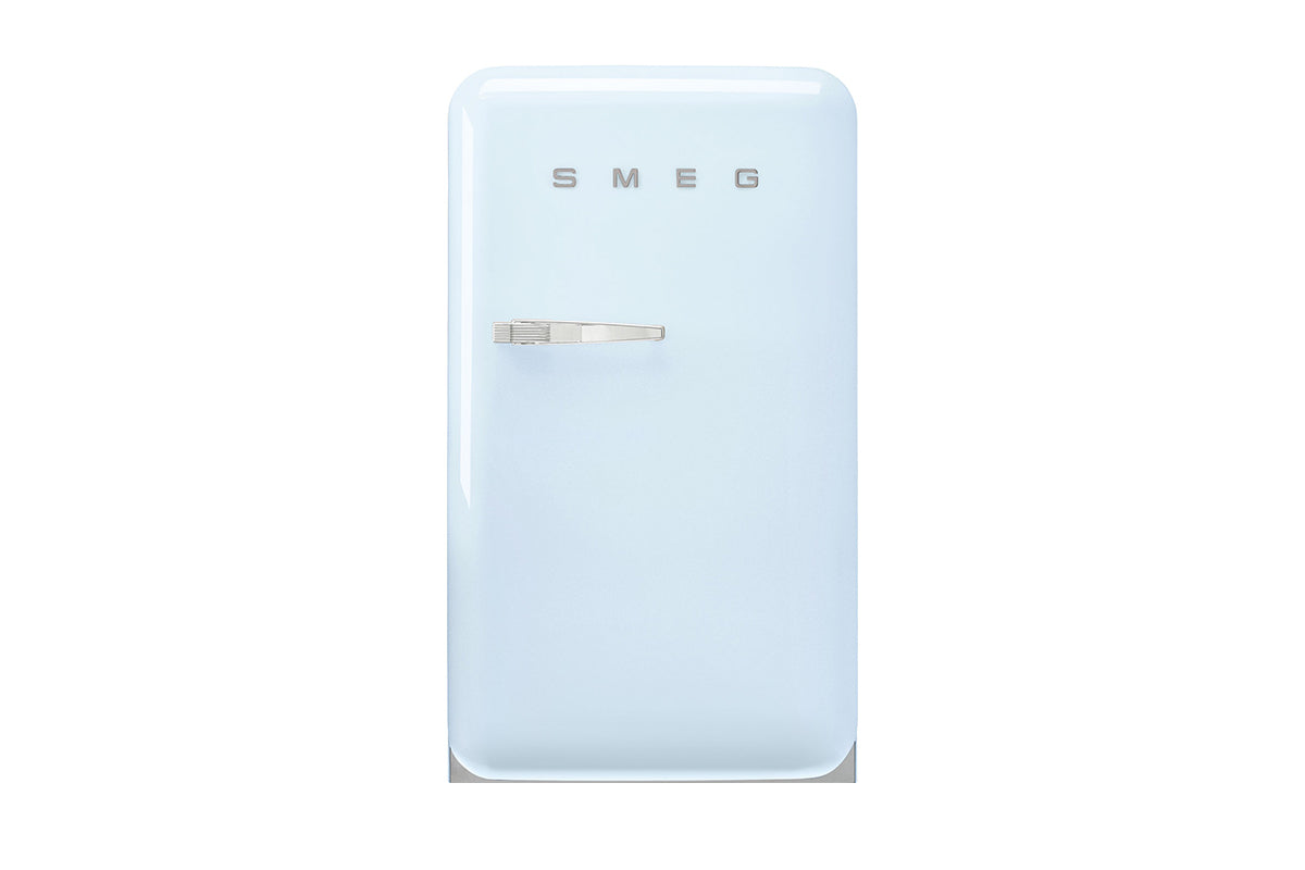 Smeg 50's Style Freestanding Minibar Fridge Freezer | Right Hinge | FAB10RPB6 | Pastel Blue