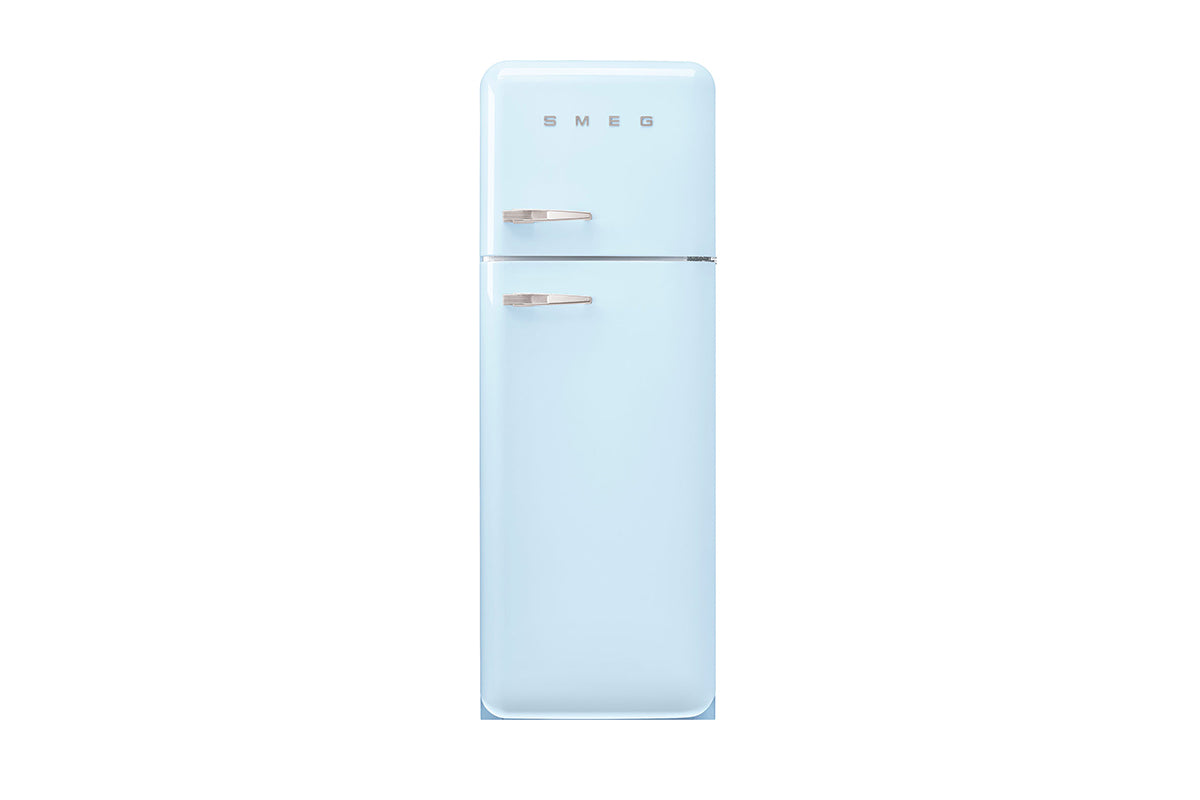 Smeg 50's Style Freestanding Fridge Freezer | Right Hinge | FAB30RPB6UK | Pastel Blue