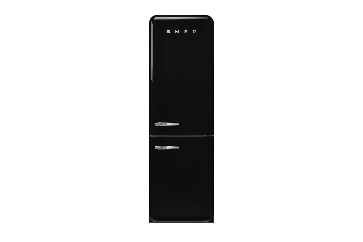 Smeg 50's Style Freestanding Fridge Freezer, Right-Hand Hinge | FAB32RBL6UK | Black