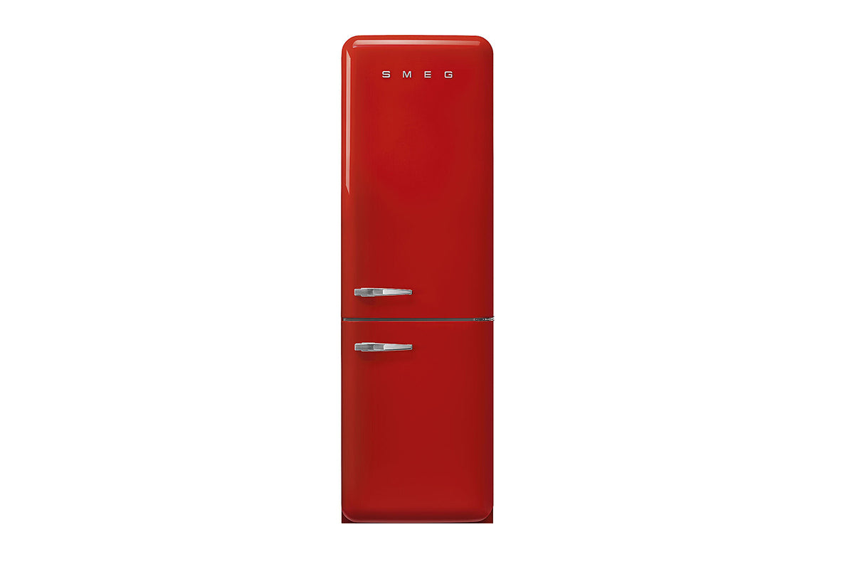 Smeg 50's Style Freestanding Fridge Freezer, Right-Hand Hinge | FAB32RRD6UK | Red