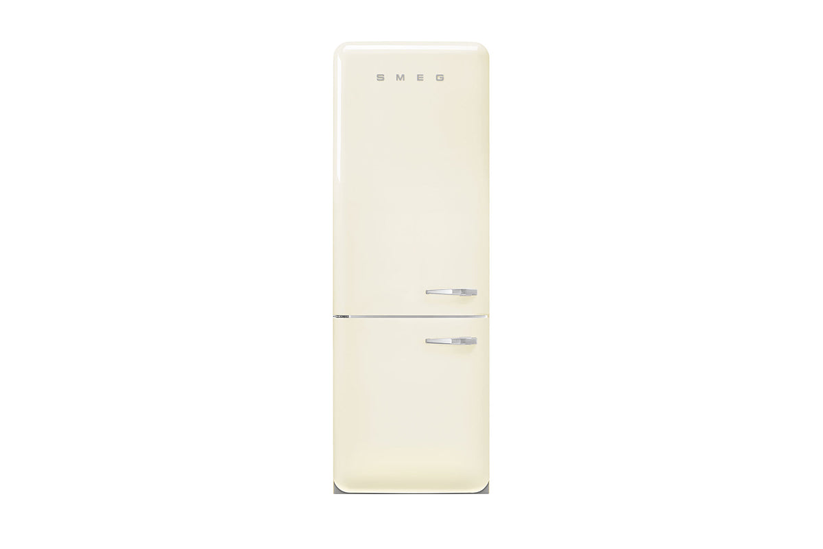 Smeg 50's Style Freestanding Fridge Freezer | Left Hinge | FAB38LCR6 | Cream
