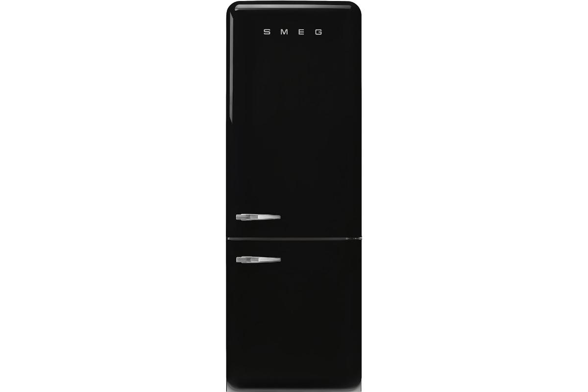 Smeg 50's Style Freestanding Fridge Freezer | Right Hinge | FAB38RBL6 | Black