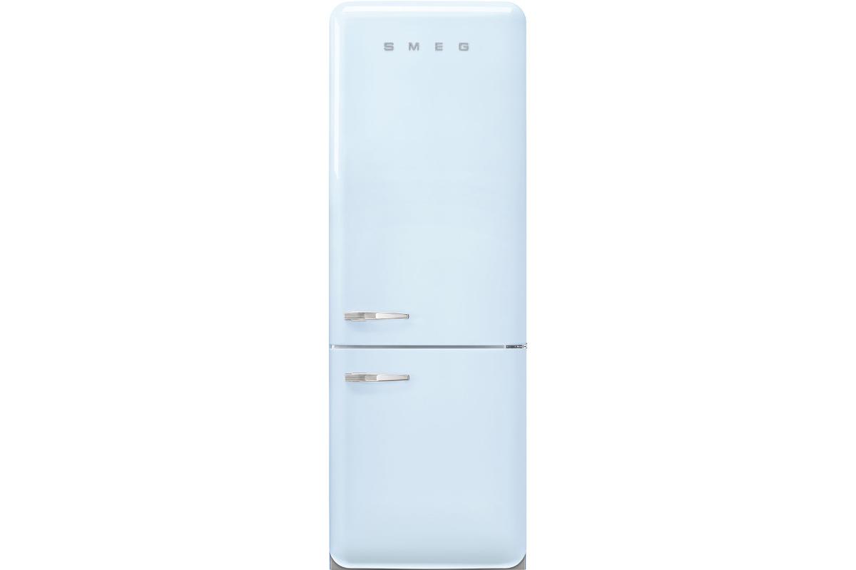 Smeg 50's Style Freestanding Fridge Freezer| Right Hinge | FAB38RPB6 | Pastel Blue