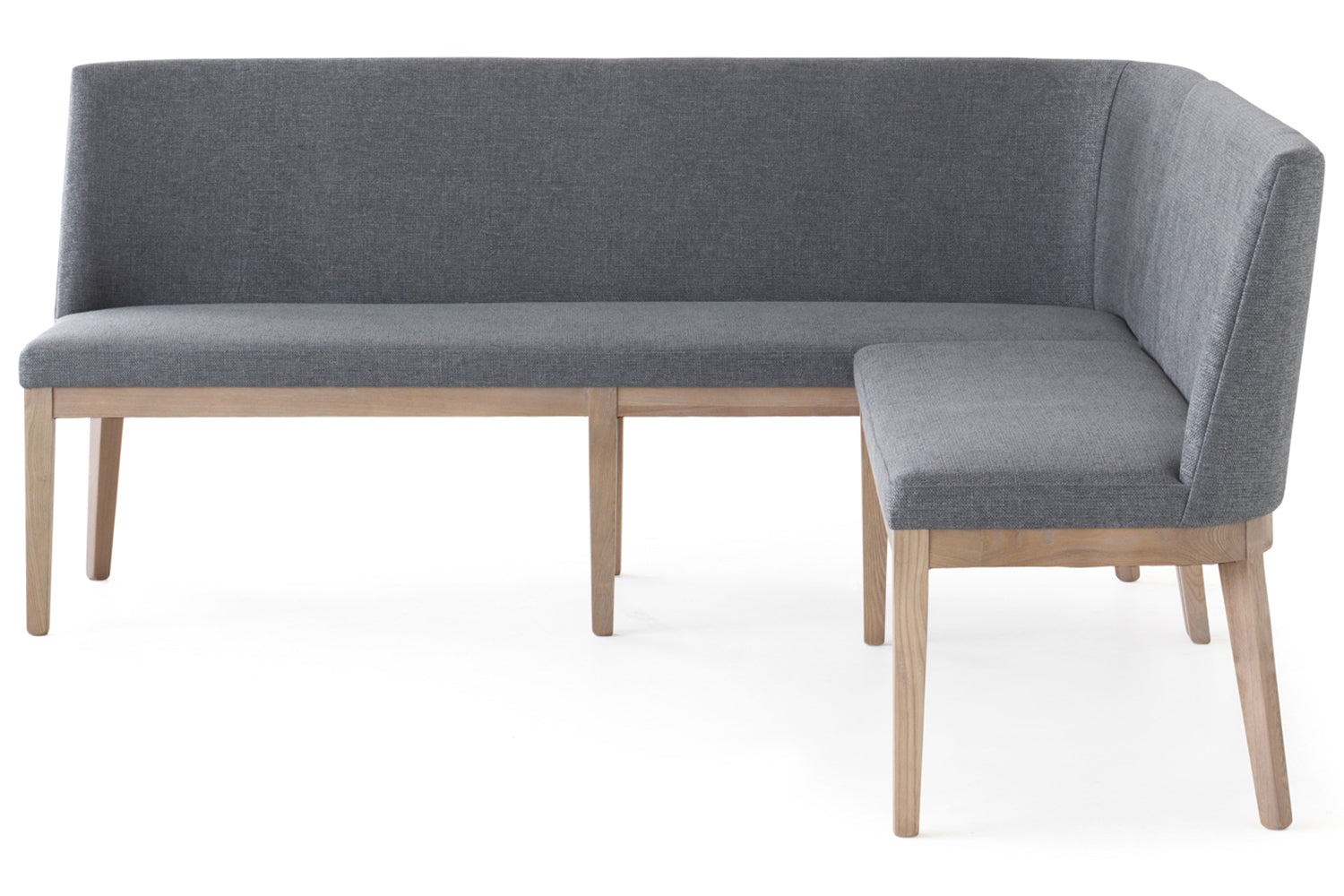 Flavia Long Corner Bench | Grey