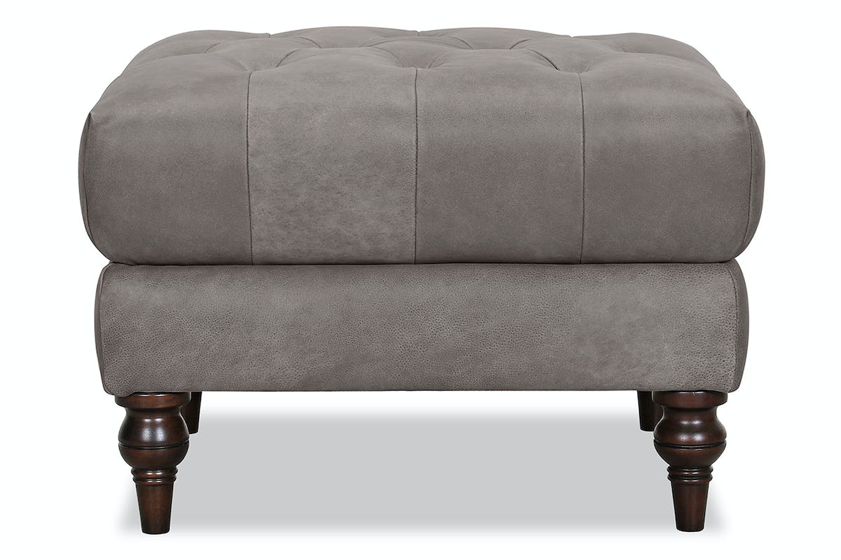 Franco Footstool | Leather | Anthracite