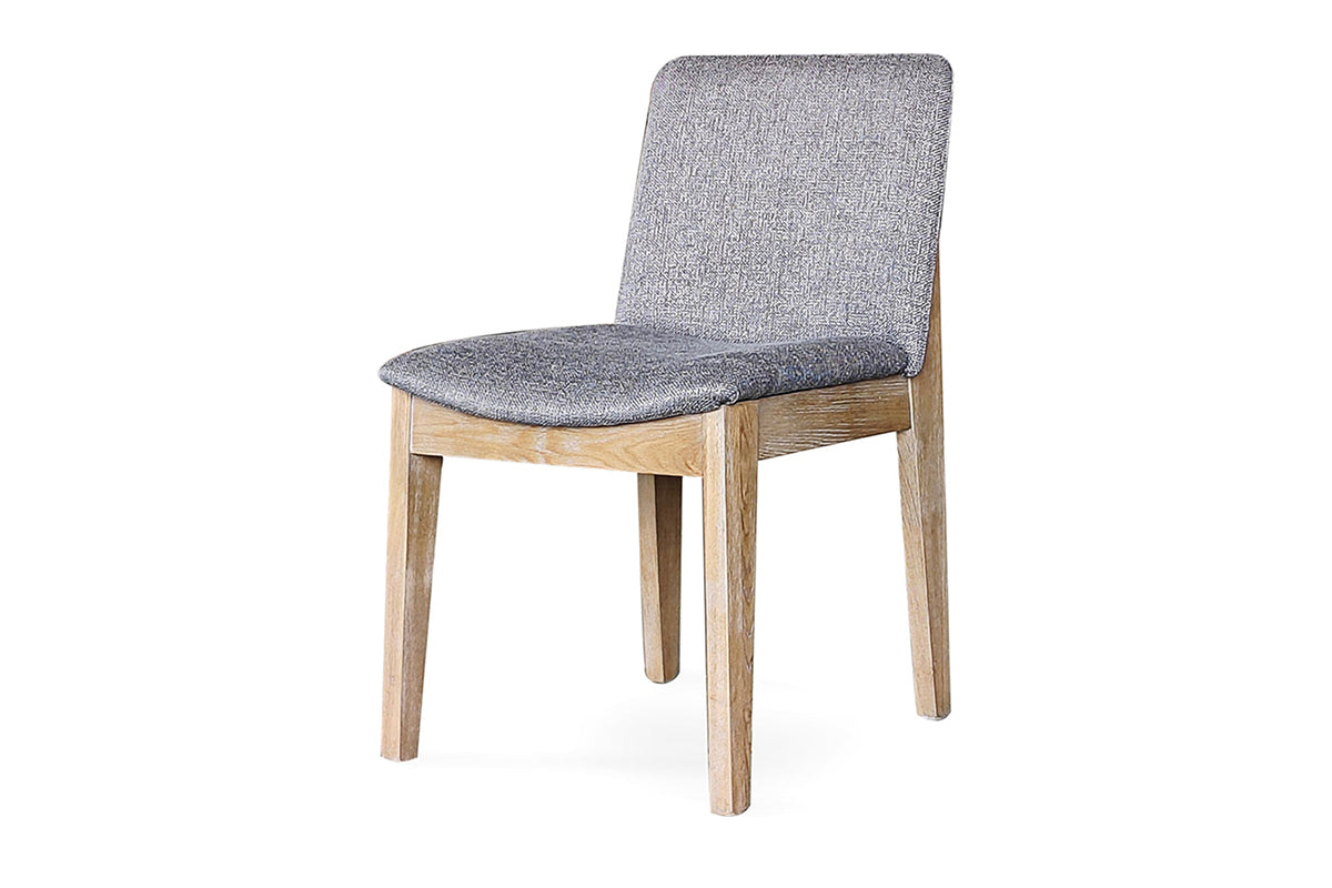 Flavia Dining Chair | Fabric | Grey