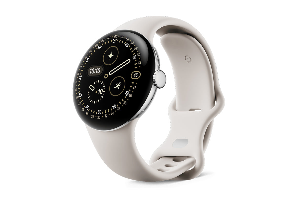 Google Pixel Watch 4 | 41mm | Porcelain/Polished Silver