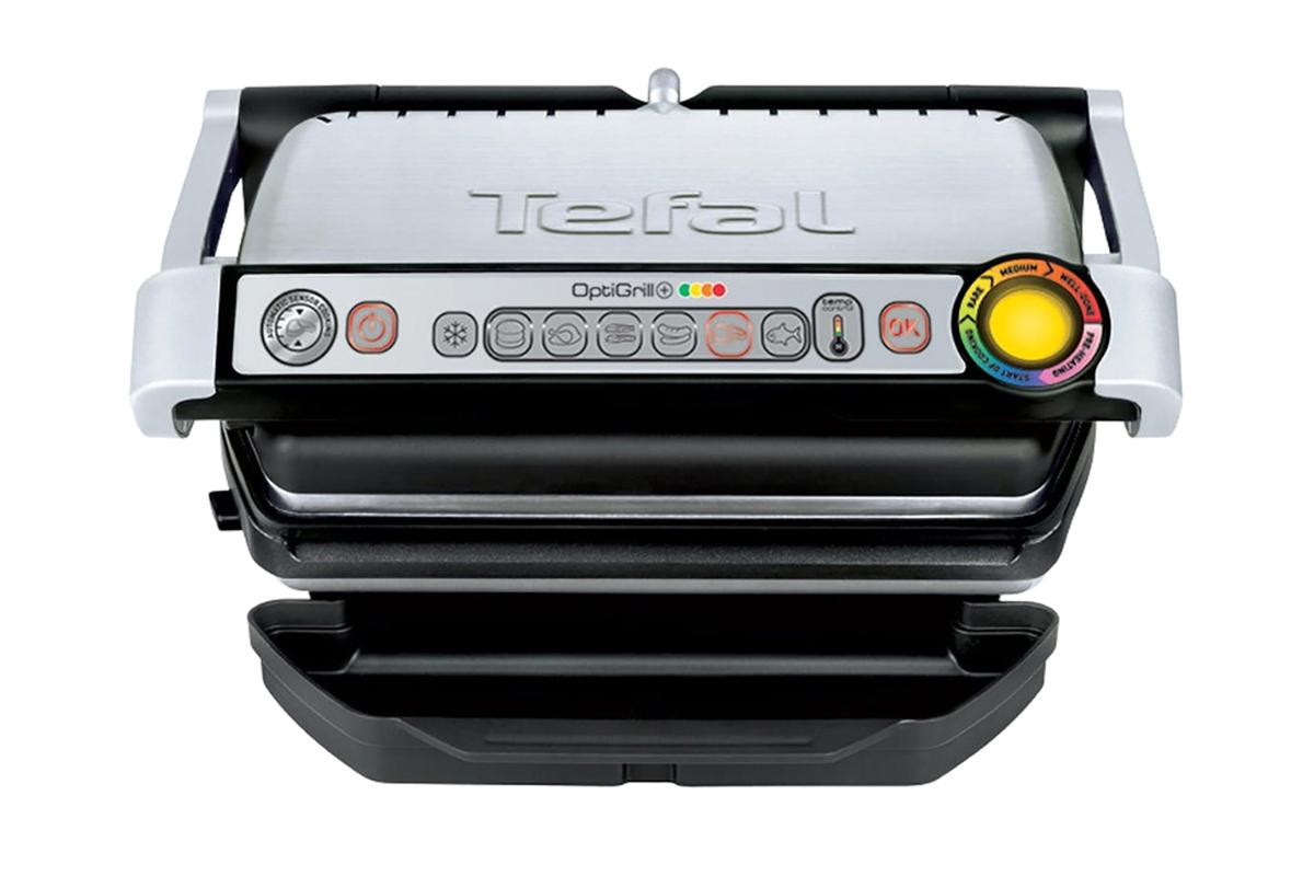 Tefal OptiGrill Plus 4-6 Portions Health Grill | GC713D40 | Silver