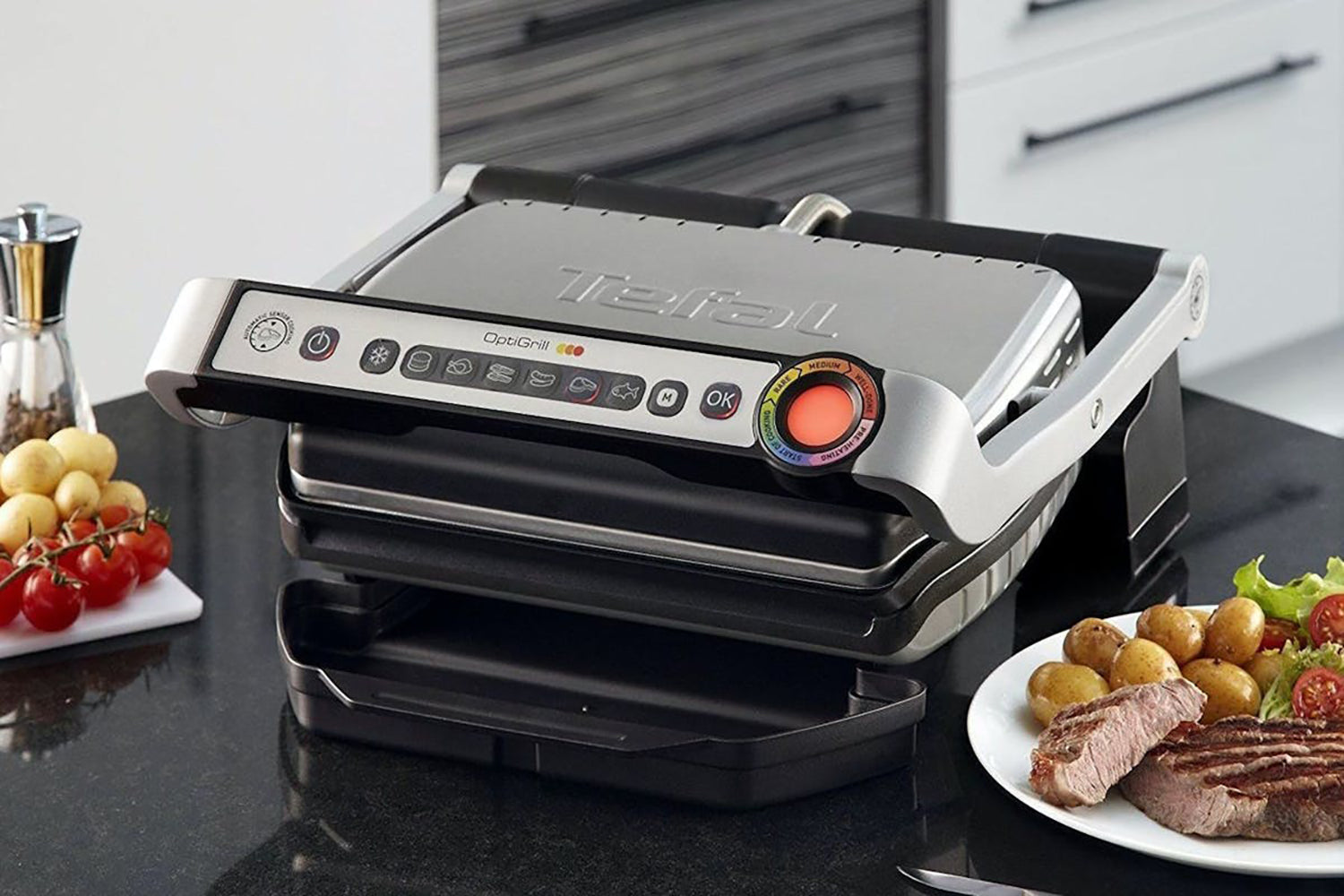 Tefal Grill Optigrill Snacking Baking Tefal OptiGrill XA7258 Table