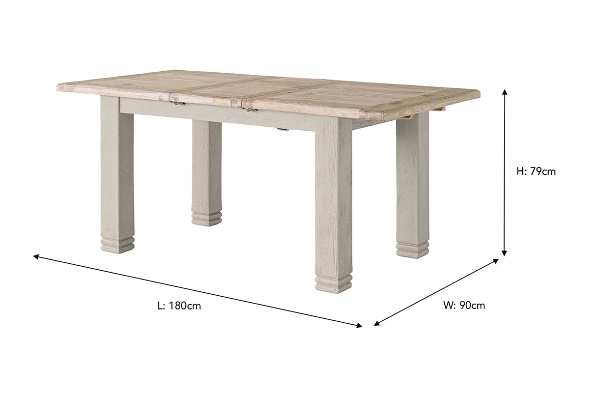 Savannah Rectangular Extending Dining Table | 140 - 180 cm | Colour Options
