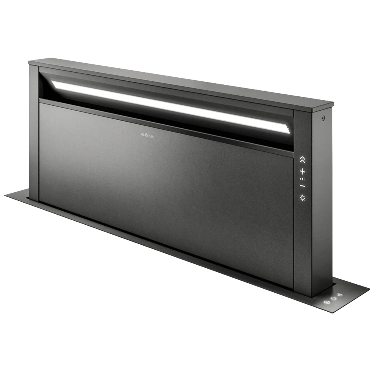 Elica 86cm Getup Downdraft Cooker Hood | GETUPNAKEDA90 | Dark Grey