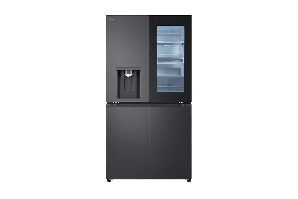 LG InstaView Freestanding American Fridge Freezer | Side by Side | GMG96CRAFT | Essence Black Steel
