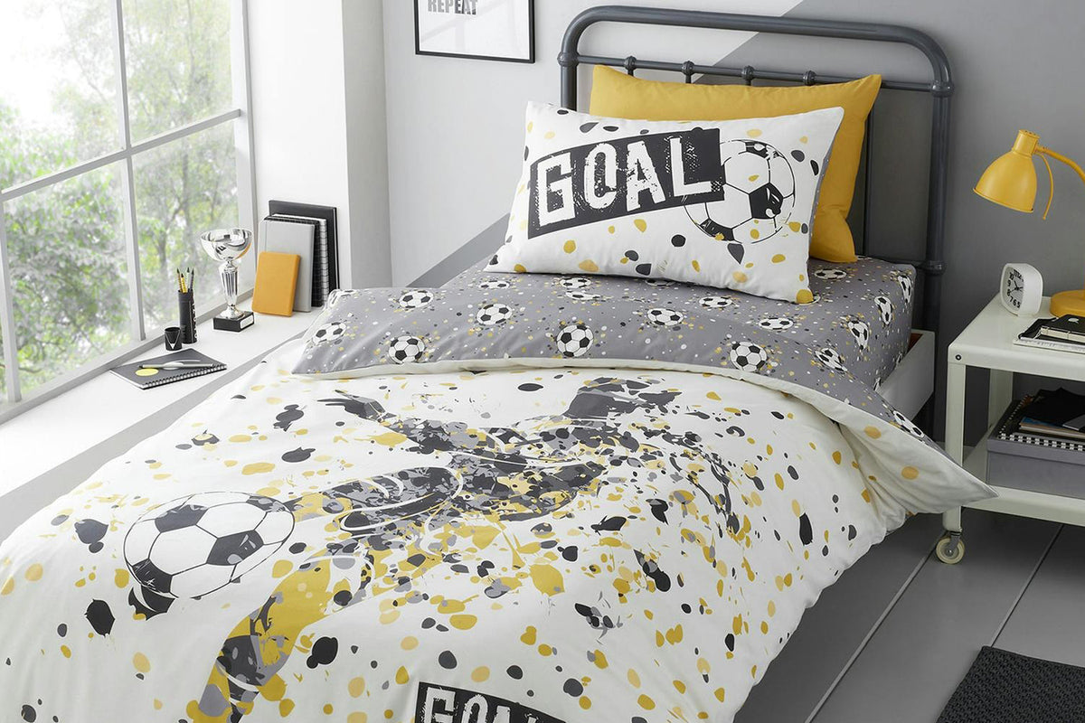 Goal Duvet Set | Black | Single