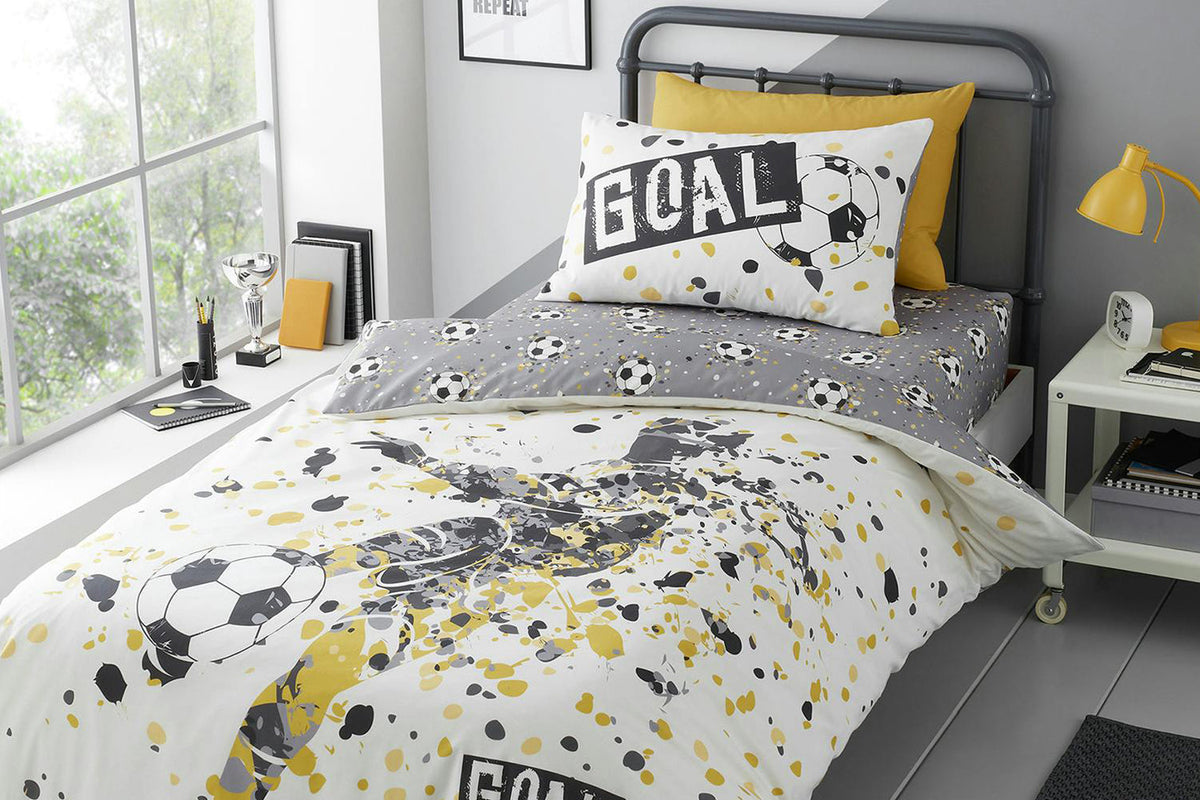 Goal Duvet Set | Black | Double