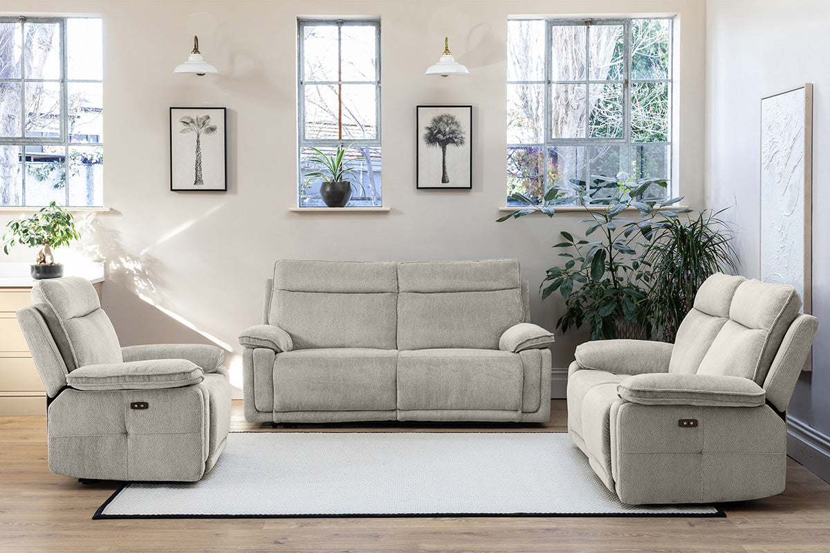 Cadenza 2 Seater Sofa | Power Recliner | Fabric | Camel