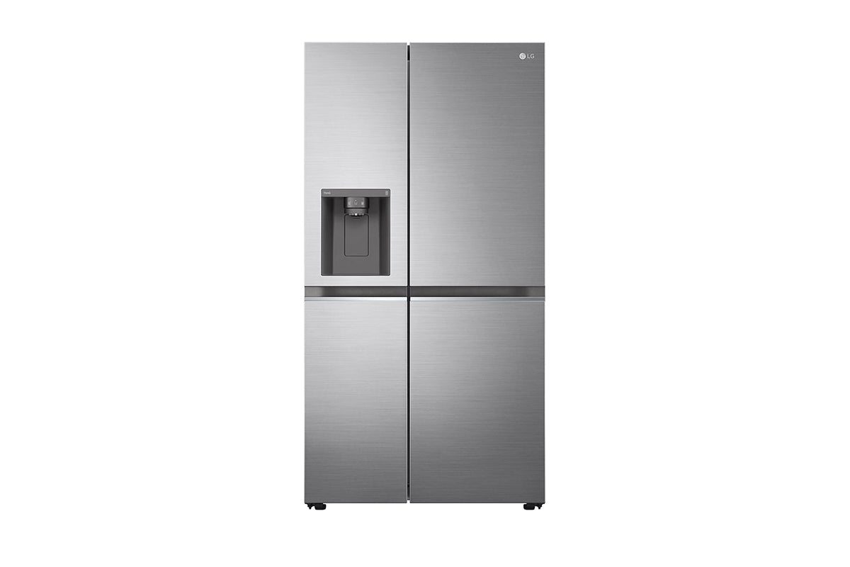 LG NatureFresh Freestanding Fridge Freezer | Side Hinged | GSLV71PZTD | Shiny Steel