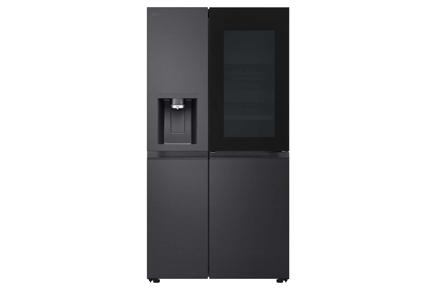 LG InstaView Side-by-Side Freestanding American Fridge Freezer | GSXE90EVDD