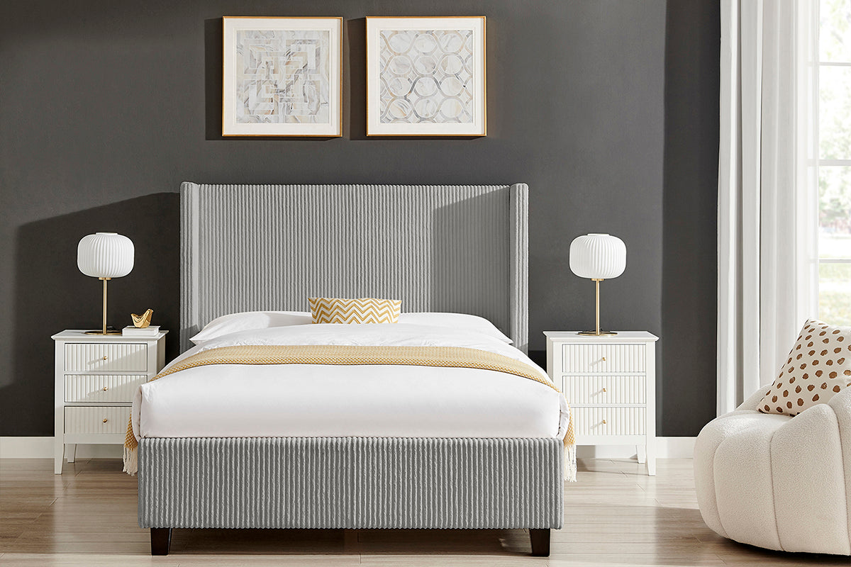 Olivia Bed Frame | King | 5ft | Grey