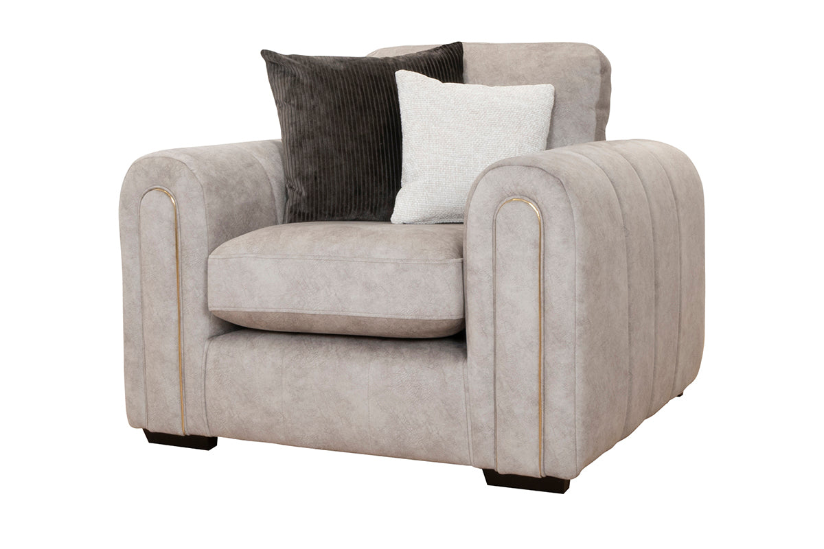 Glamour Loveseat | Fabric | Stone
