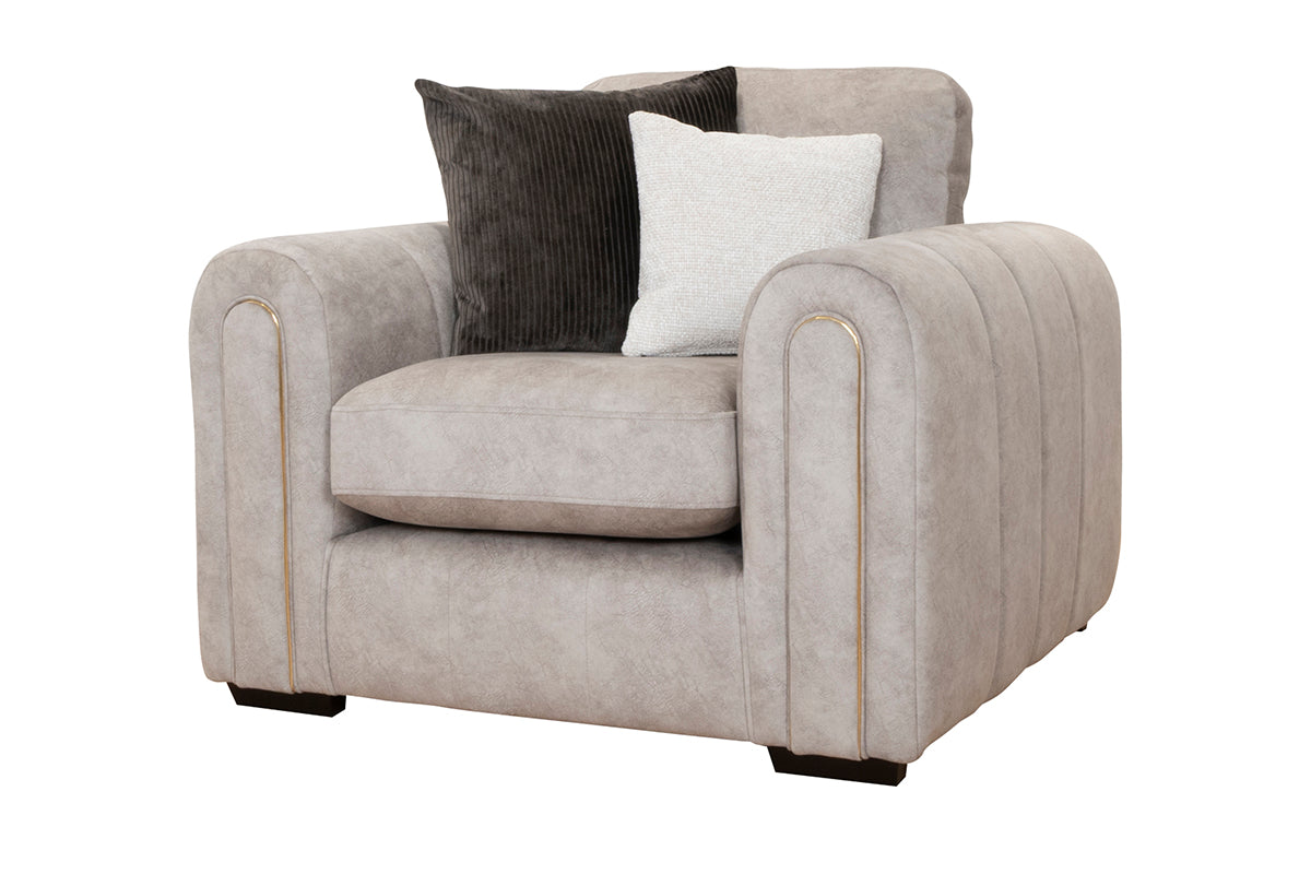Glamour Armchair | Fabric | Stone